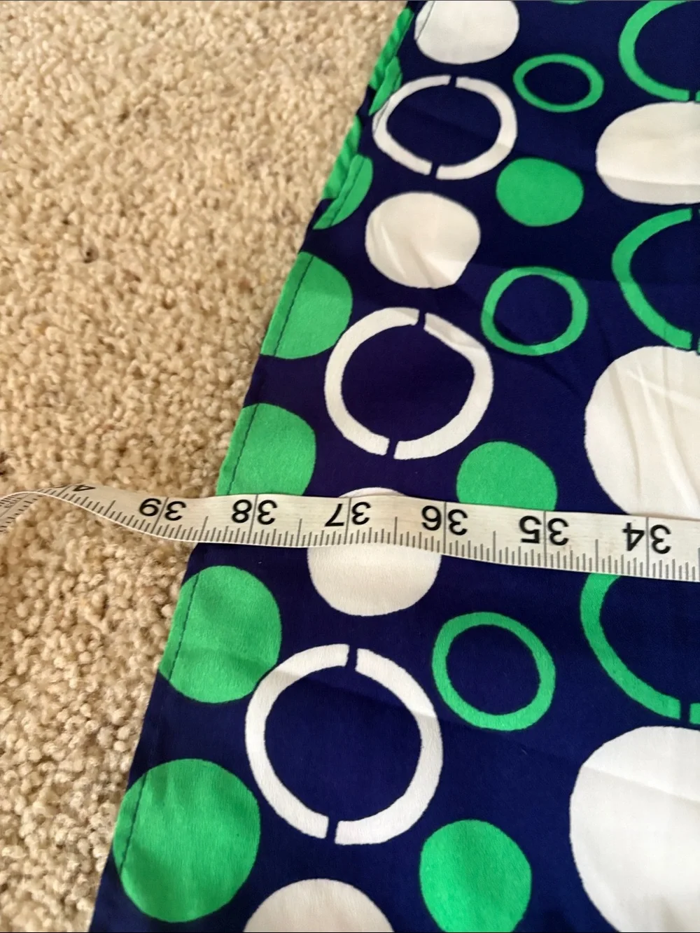 Banana Republic Navy, Green & White Sleeveless Midi - Picture 4 of 4